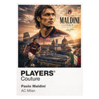 Paolo Maldini Italy Atlas Frame artwork by Players Couture