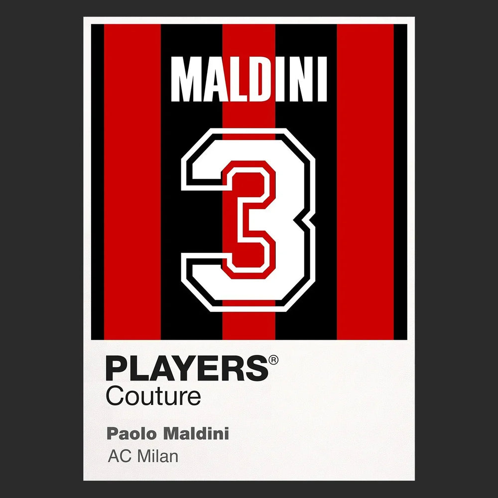 Paolo Maldini 3 Football Shirt Frame Men's Hoodie – black close-up detail shot of the Paolo Maldini 3 Football Players