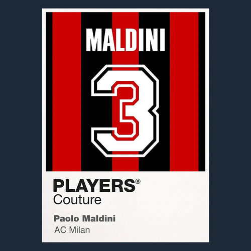 Paolo Maldini 3 Football Shirt Frame - Icon Design (View 9)