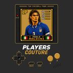 Paolo Maldini 1P 8-Bit t-shirt retro gaming design by Players Couture