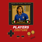Paolo Maldini 1P 8-Bit t-shirt retro gaming design by Players Couture
