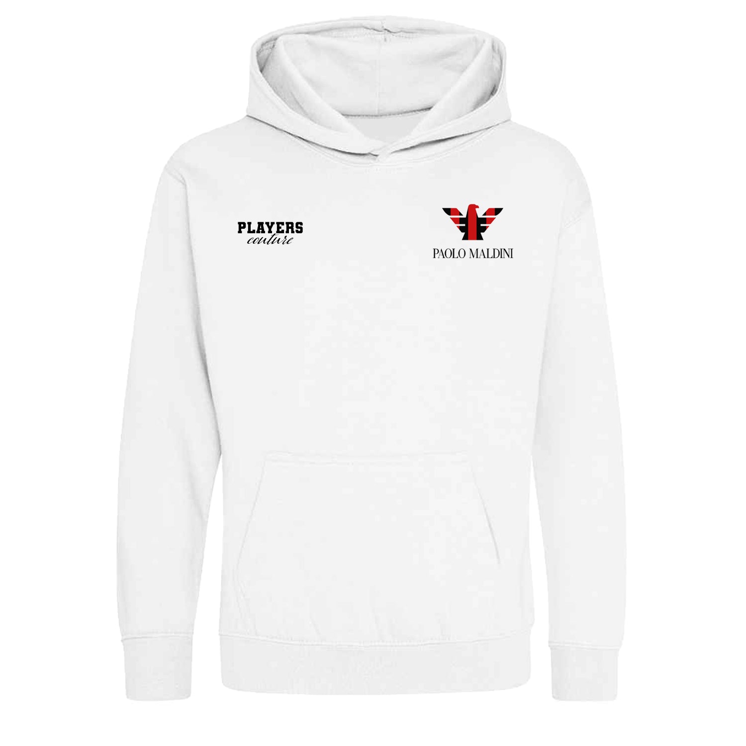 Paolo Maldini Milan Logo Players Couture Kids Hoodie White