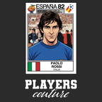 Paolo Rossi World Cup Sticker Men's Hoodie – paolo rossi black Players Couture design