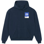 Paolo Rossi 20 Football hoodie – navy men's hoodie featuring the Paolo Rossi 20 Football Players Couture logo