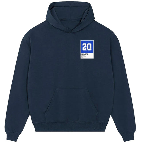 Paolo Rossi 20 Football hoodie – navy men's hoodie featuring the Paolo Rossi 20 Football Players Couture logo