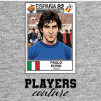 Paolo Rossi World Cup Sticker Kids Hoodie – paolo rossi grey Players Couture design