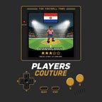 Paraguay World Cup 8-Bit Kids T-Shirt retro gaming football design by Players Couture