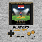 Paraguay World Cup 8-Bit Kids Hoodie retro gaming football design by Players Couture