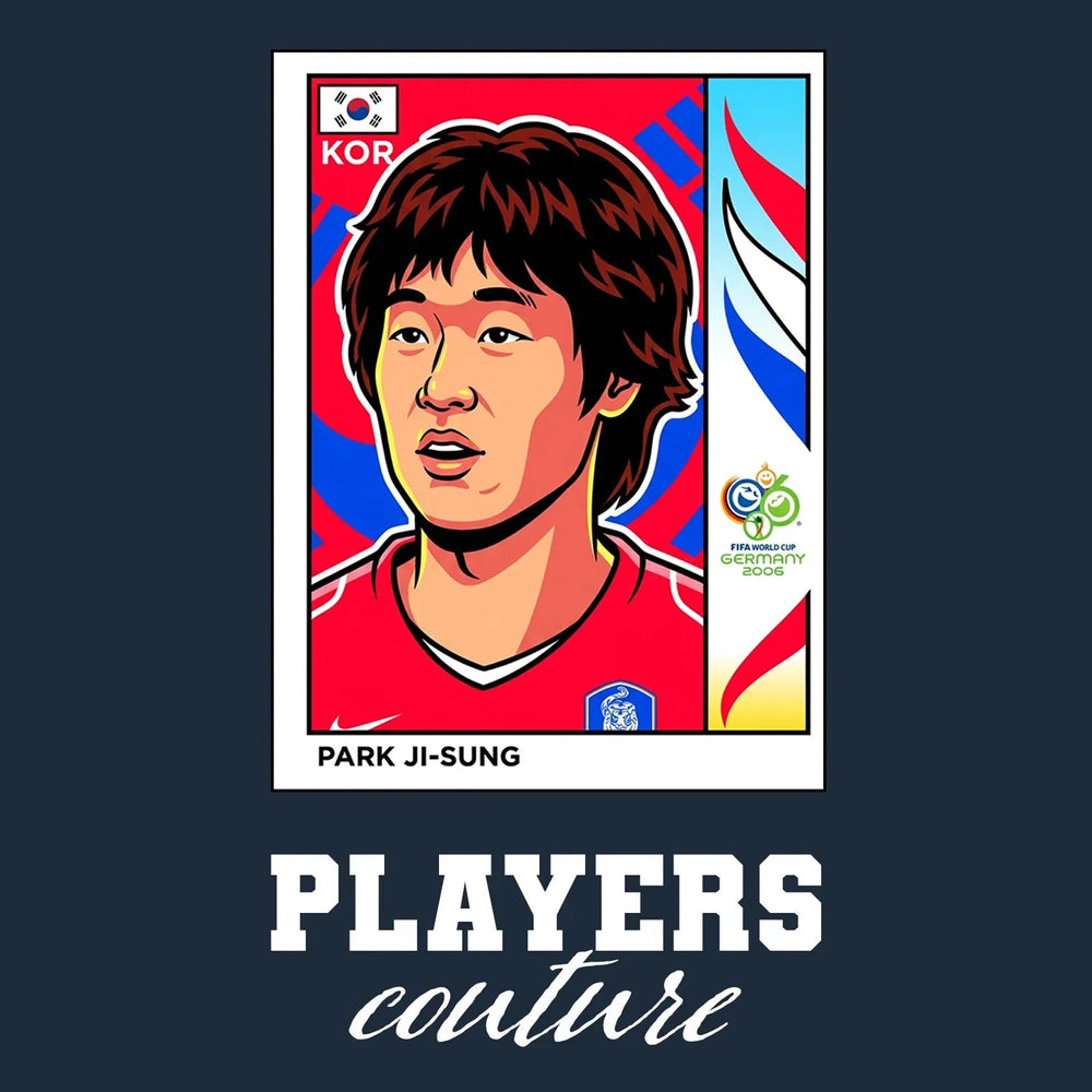 Park Ji Sung World Cup Sticker Kids Hoodie – park ji sung navy Players Couture design