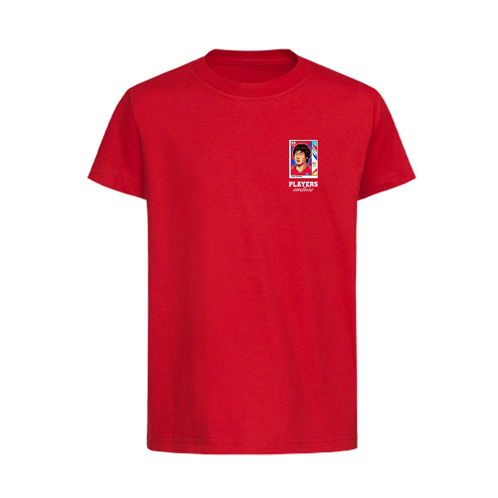 Park Ji Sung World Cup Sticker Kids T-Shirt – park ji sung sticker kids red tshirt Players Couture design
