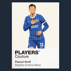 Pascal Groß Brighton Icon Frame artwork in navy