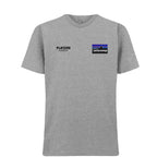 Pat Jennings t-shirt – grey men's t-shirt featuring the Pat Jennings Players Couture logo
