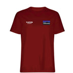 Pat Jennings t-shirt – red men's t-shirt featuring the Pat Jennings Players Couture logo
