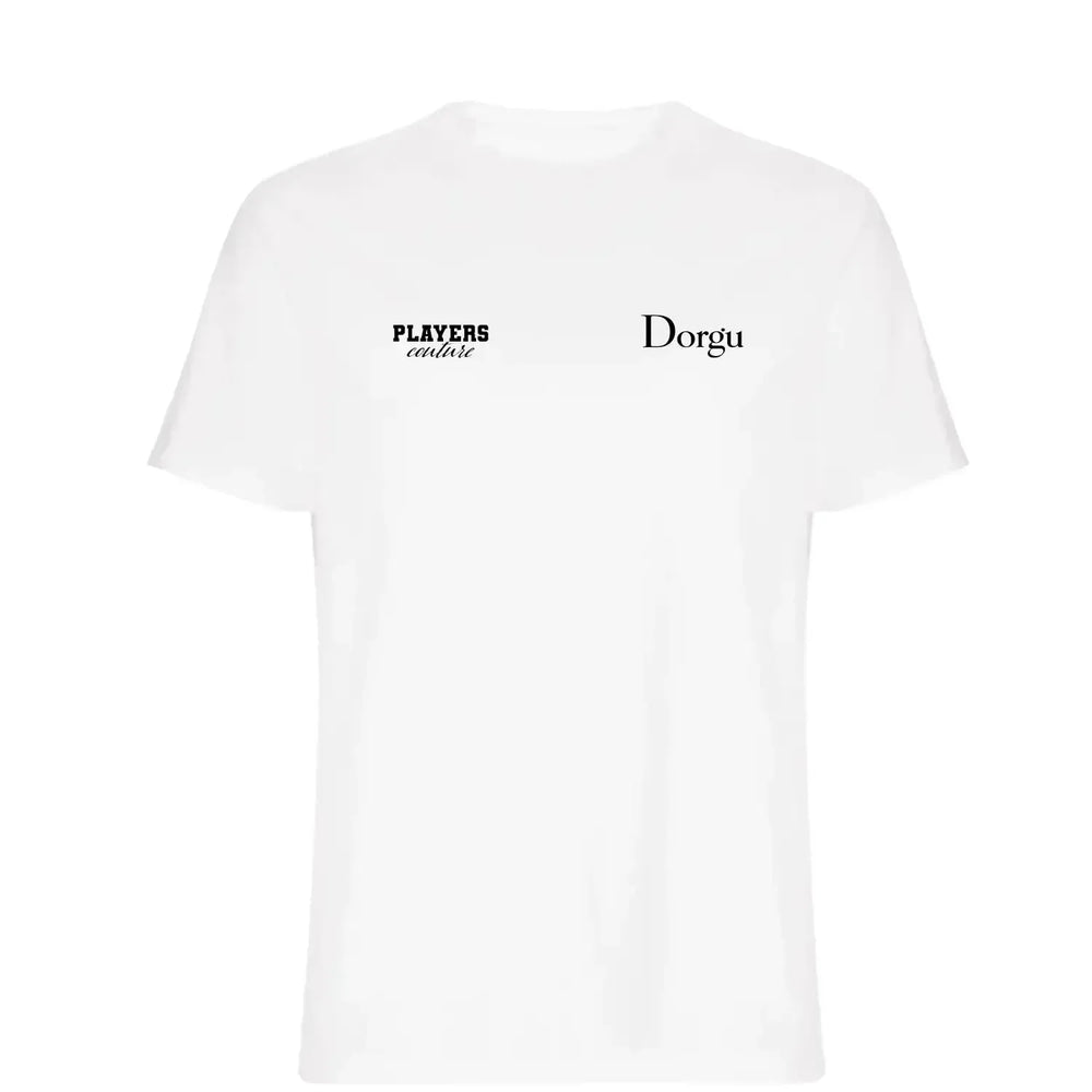 Patrick Dorgu t-shirt – white men's t-shirt featuring the Patrick Dorgu Players Couture logo