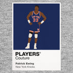 Patrick Ewing Knicks Basketball Icon Frame Men's Hoodie
