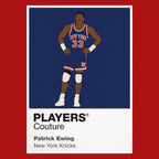 Patrick Ewing Knicks Basketball Icon Frame Men's Hoodie