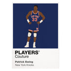 Patrick Ewing Knicks Basketball Icon Frame Men's Hoodie