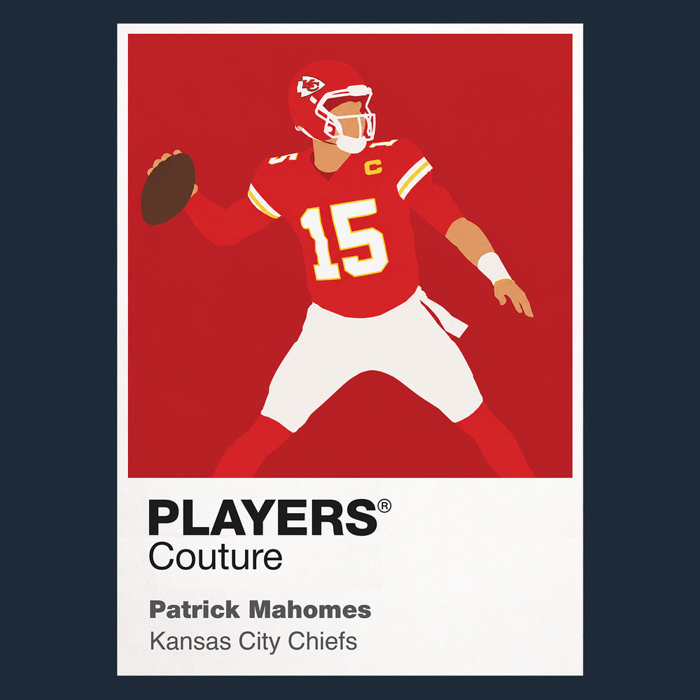 Patrick Mahomes Chiefs American Football Icon Frame Men's T-Shirt