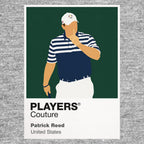 Patrick Reed Golf Icon Frame Men's Polo Shirt in Gray - Players Couture Fan Apparel