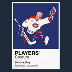 Patrick Roy Canadiens Ice Hockey Icon Frame Men's T-Shirt – image 8