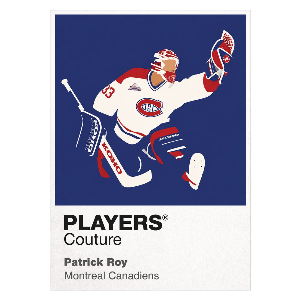 Patrick Roy Canadiens Ice Hockey Icon Frame Men's Hoodie – image 8