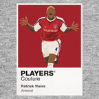 Patrick Vieira Arsenal grey Icon Frame artwork detail