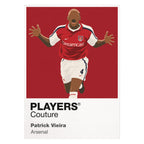 Patrick Vieira Arsenal white Icon Frame artwork detail