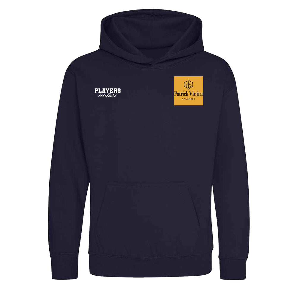 Patrick Vieira Logo Players Couture Kids Hoodie Navy