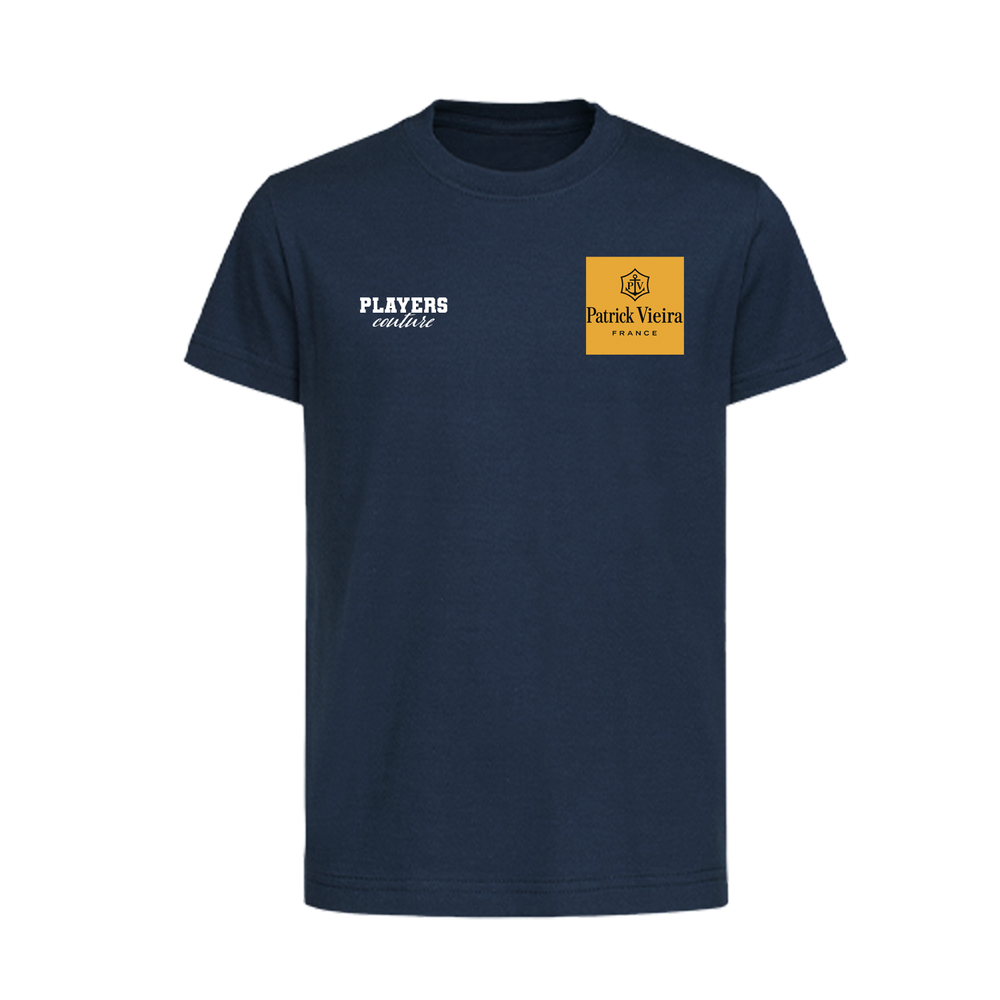 Patrick Vieira Logo Players Couture Kids T-Shirt Navy