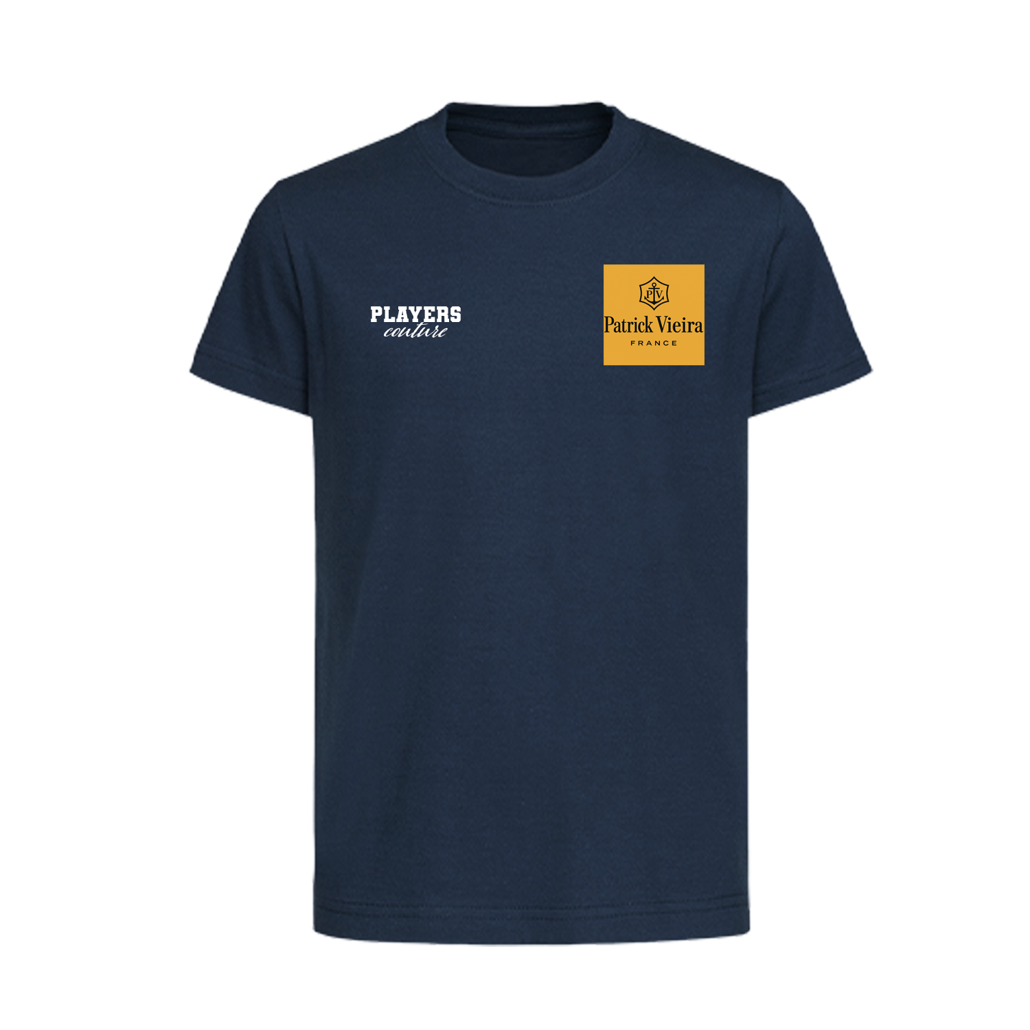 Patrick Vieira Logo Players Couture Kids T-Shirt Navy