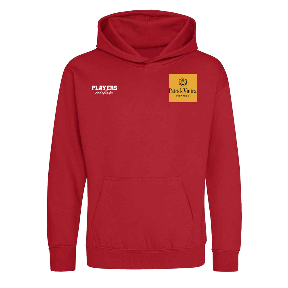 Patrick Vieira Logo Players Couture Kids Hoodie Red