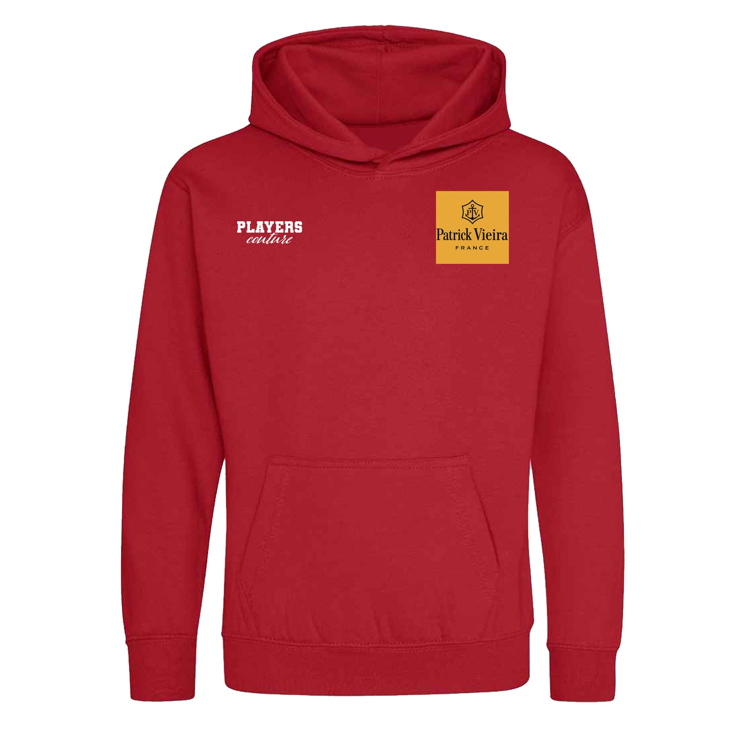 Patrick Vieira Logo Players Couture Kids Hoodie Red