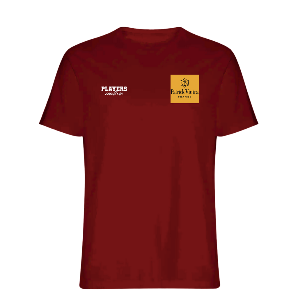 Patrick Vieira Logo Players Couture Mens T-Shirt Red
