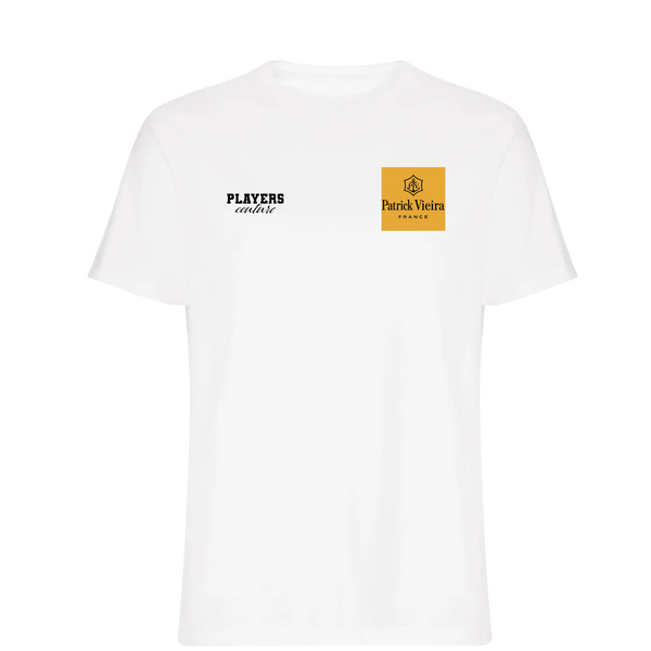 Patrick Vieira Logo Players Couture Mens T-Shirt White