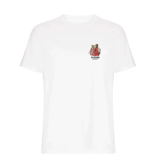 Patrick Vieira t-shirt – white men's t-shirt featuring the Patrick Vieira Players Couture logo