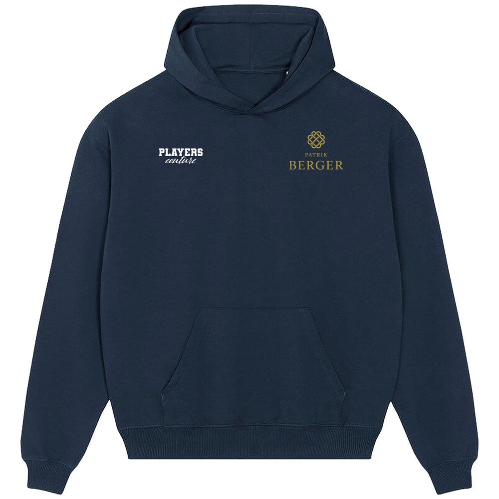 Patrik Berger Logo Players Couture Men's Casual Hoodie Navy