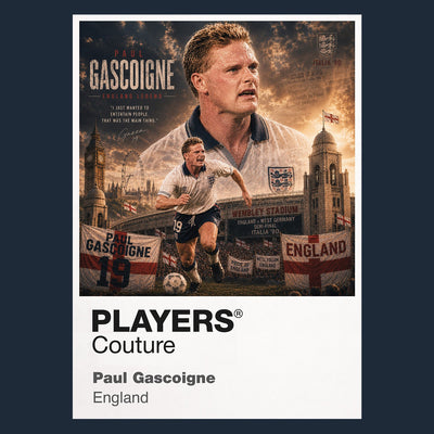 Paul Gascoigne England Atlas Frame artwork by Players Couture