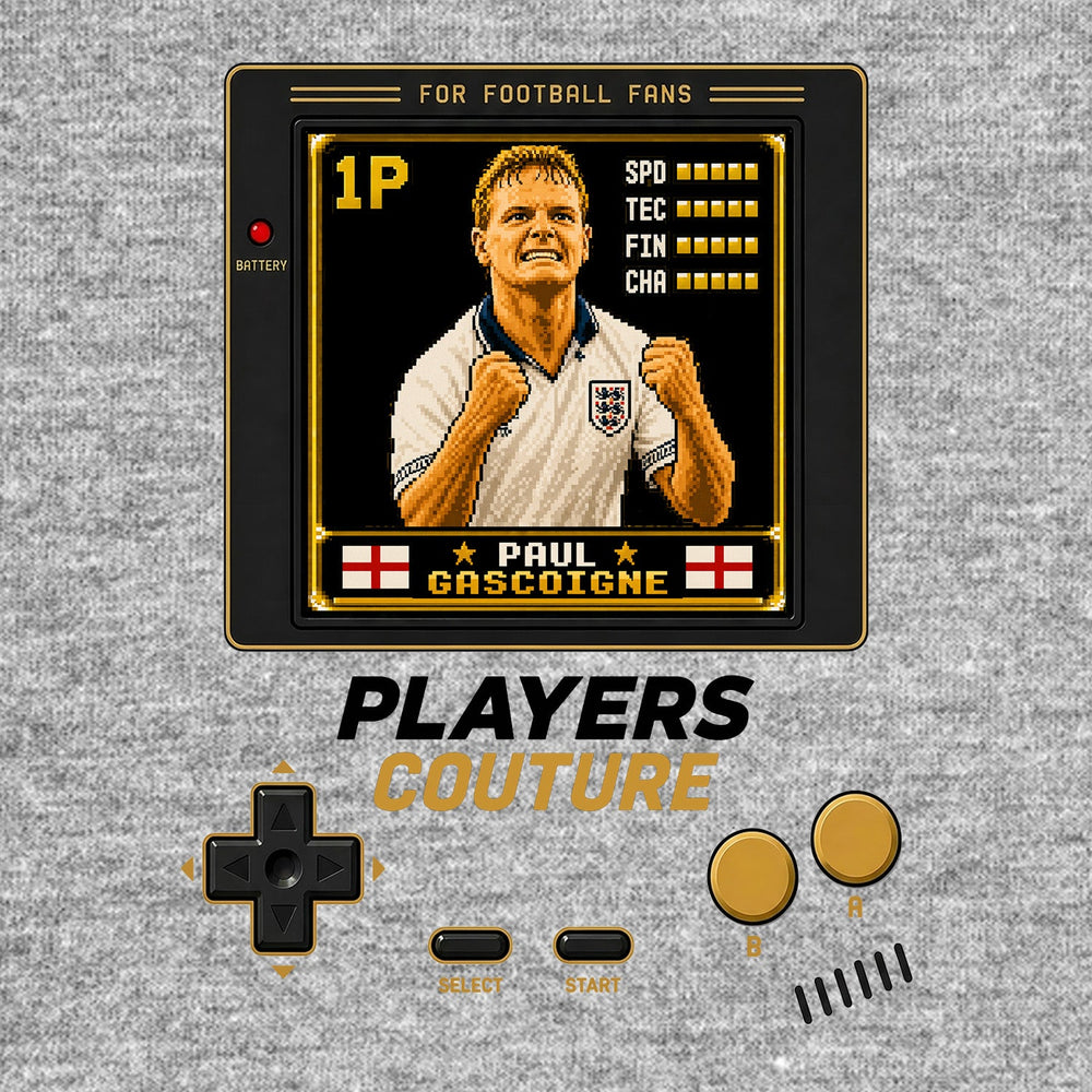 Paul Gascoigne Legend Icon 8-Bit Men's Hoodie - image 9