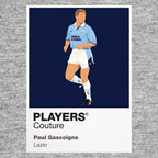 Paul Gascoigne Lazio grey Icon Frame artwork detail
