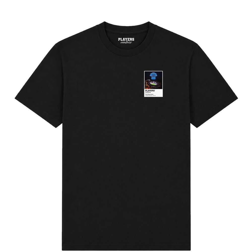 Paul Gascoigne Lazio Icons in Lights Frame Men's T-Shirt in Black