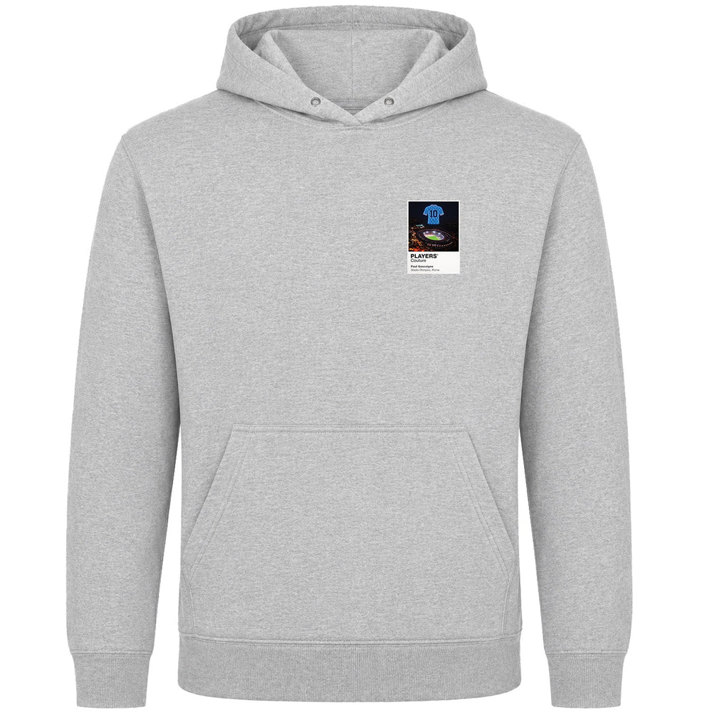 Paul Gascoigne Lazio Icons in Lights Frame Men's Hoodie in Gray