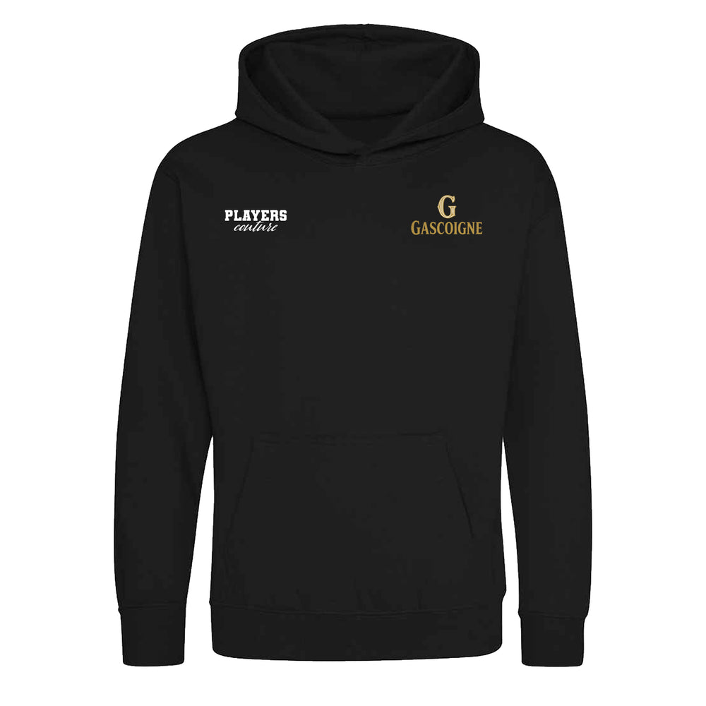 Paul Gascoigne Logo Players Couture Kids Hoodie Black