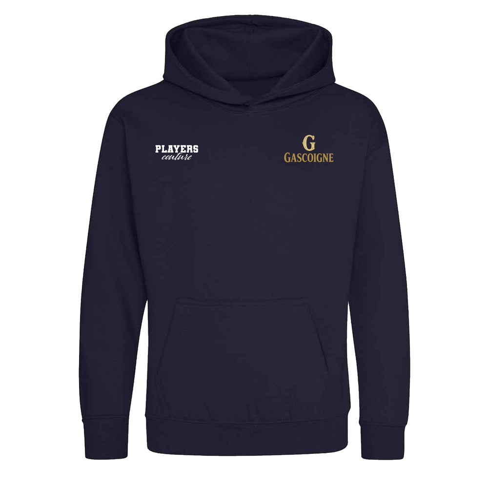 Paul Gascoigne Logo Players Couture Kids Hoodie Navy