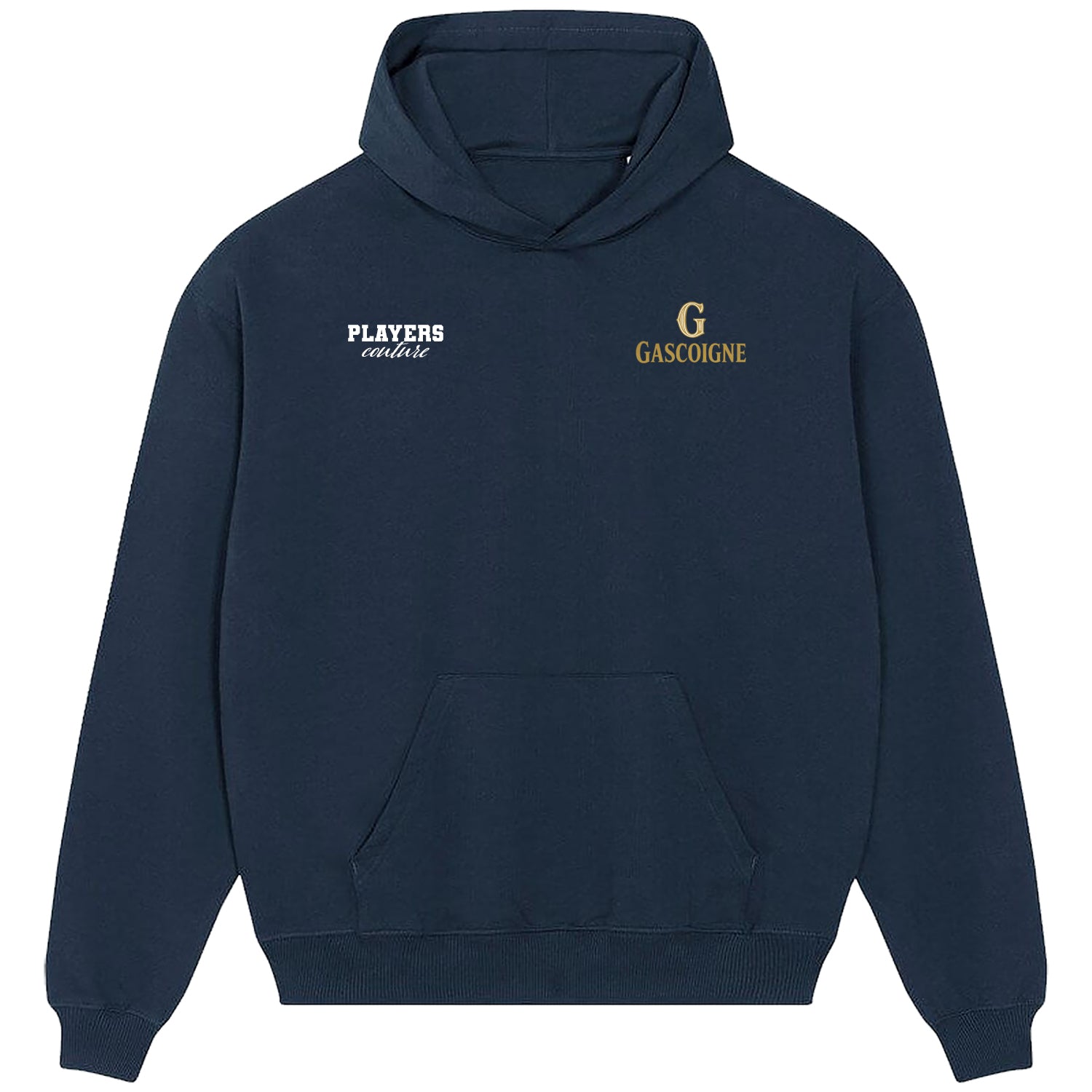 Paul Gascoigne Logo Players Couture Men's Casual Hoodie Navy