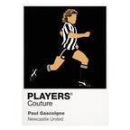 Paul Gascoigne Newcastle United Icon Frame — White
