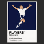 Paul Gascoigne Tottenham Hotspur Icon Frame — Black