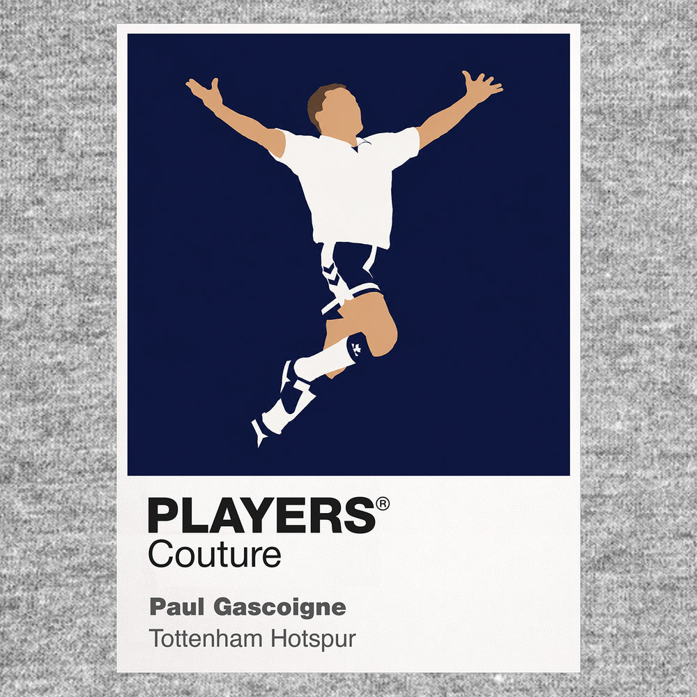 Paul Gascoigne Tottenham Hotspur Icon Frame — Gray