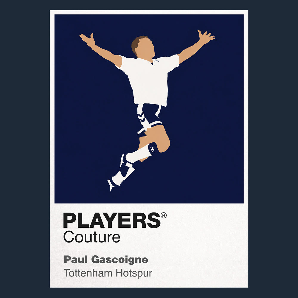 Paul Gascoigne Tottenham Hotspur Icon Frame — Navy
