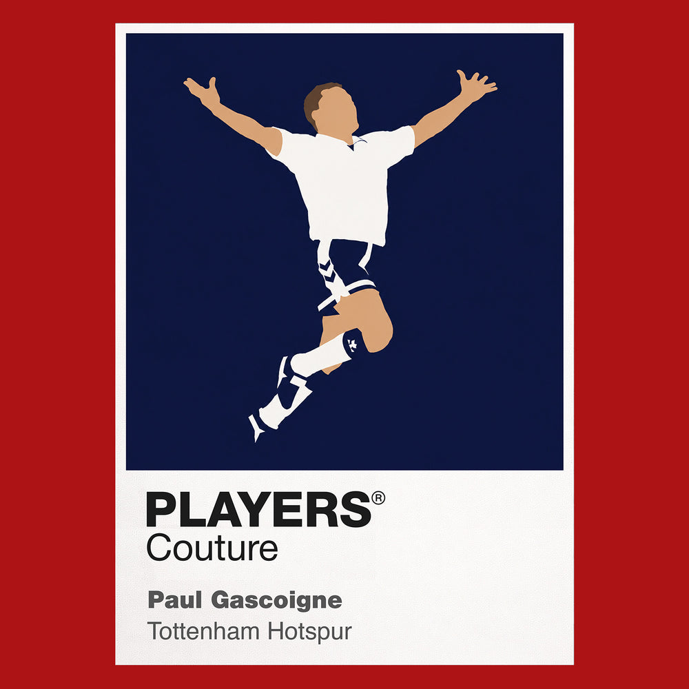 Paul Gascoigne Tottenham Hotspur Icon Frame — Red
