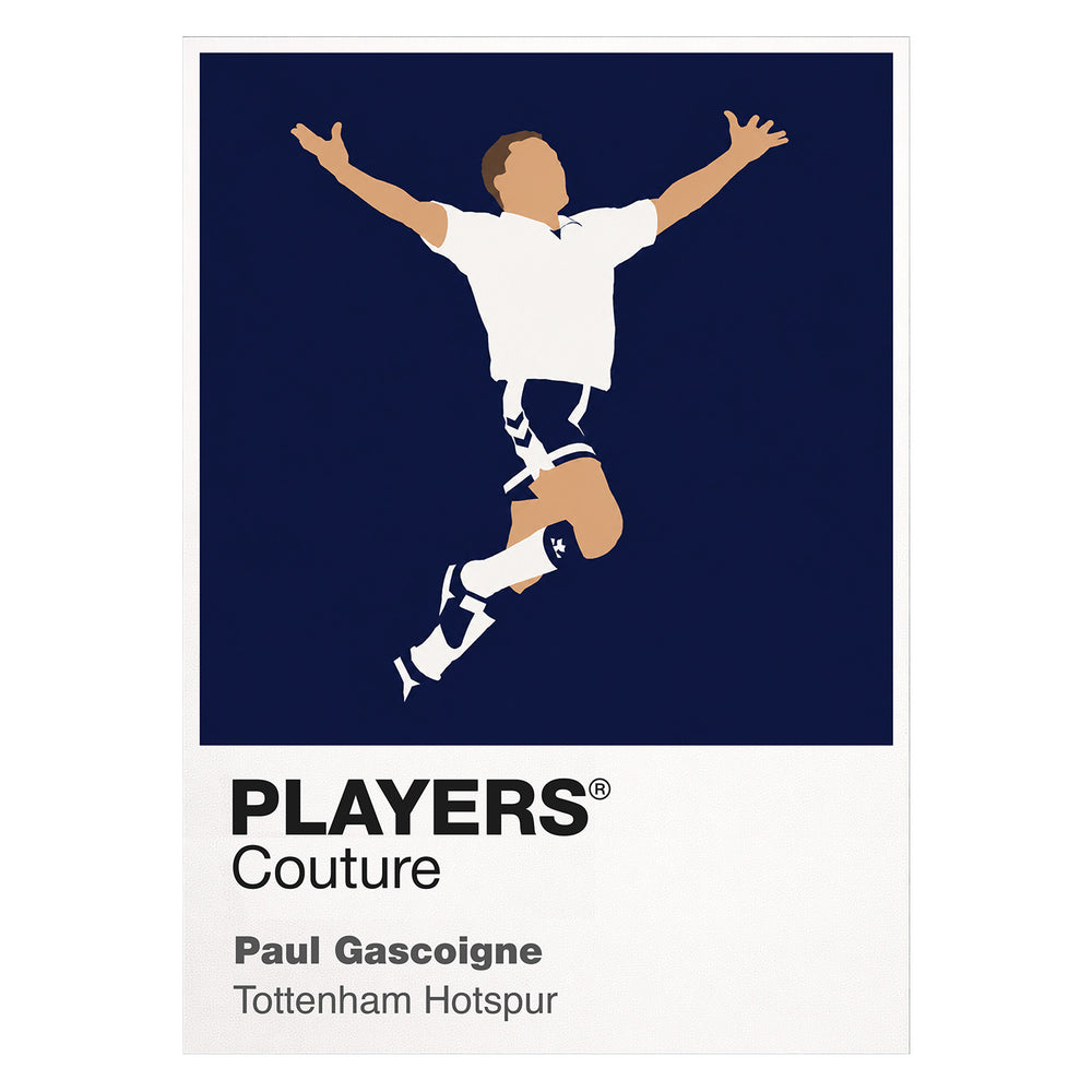 Paul Gascoigne Tottenham Hotspur Icon Frame — White